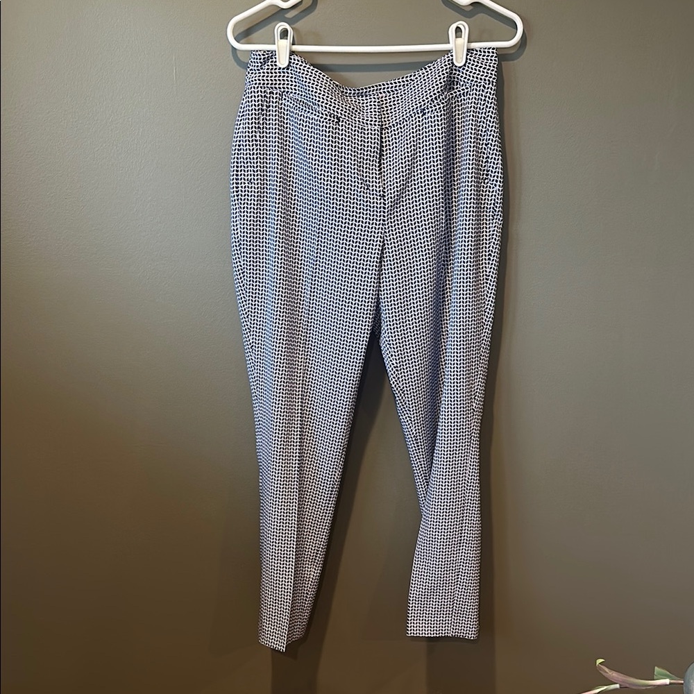 SPORT HALEY Navy and White Patterned pants - Size 8